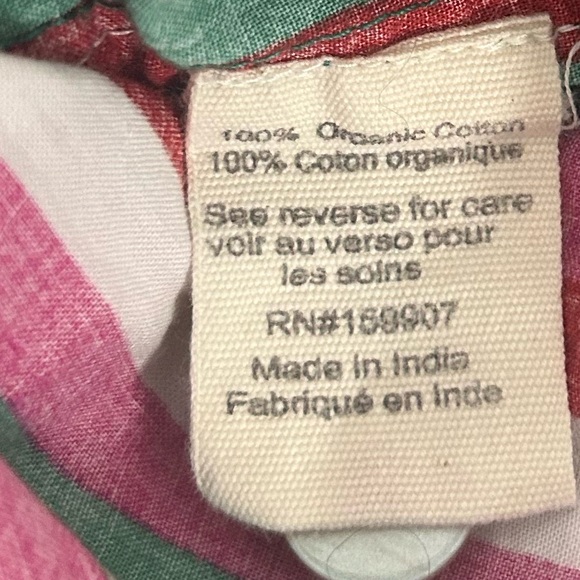 Anthropologie x Printfresh Candy Stripe Organic Cotton Pajama Top Size Small - Picture 6 of 7